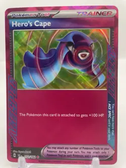 Hero's Cape 152/162 SV05: Pokemon TCG Temporal Forces ACE spec - Image 1