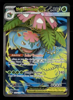 Mega Venusaur ex - 155/132 - Ultra Rare - Mega Evolutions - Pokemon Card - NM/M - Image 1