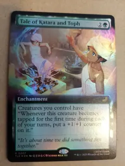 1x (207 TLE) Tale of Katara and Toph - FOIL - EXTENDED ART MTG Avatar: The Last - Image 1