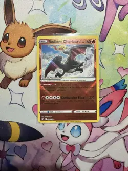 Pokemon TCG Radiant Charizard Crown Zenith Holo Ultra Rare Card 020/159 - Image 1