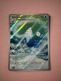 Vanillish 112/086 Pokemon TCG White Flare English Card NM Condition - Image 1