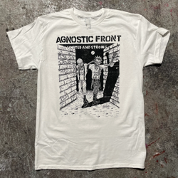 Collection Agnostic Front United and Strong T Shirt White All Size KK283 - Image 1