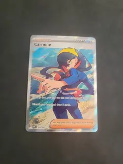 Carmine 204/167 Twilight Masquerade Full Art Ultra Rare Holo Pokemon Card NM - Image 1