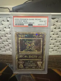 Pokemon TCG Ancient Mew Promo Card 2000 Movie Edition, Gem Mint PSA 10 - Image 1