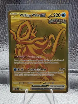 Pokemon TCG Walking Wake EX Hyper Rare Holo Prismatic Card 178/131 Evolutions - Image 1