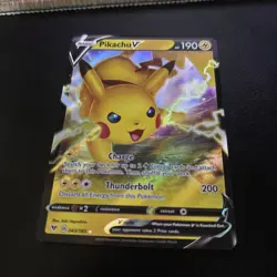 Pikachu V 043/185 - Vivid Voltage - Pokemon Card - Near Mint - Image 1