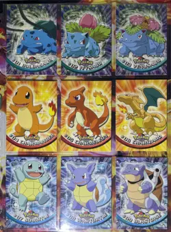 1999 Pokemon Topps Base Set Trio Charizard Blastoise Venusaur Cards Blue Logo - Image 1