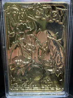 Pokemon 1999 23k Gold Plated Trading Card Burger King Promo COA - CHARIZARD #06 - Image 1