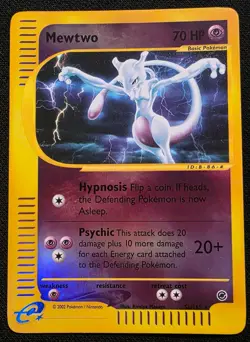 Mewtwo 56/165 Expedition RARE Reverse Holo E-Series Pokemon - LP - WOTC - Image 1