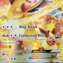 Charizard EX XY121 Black Star Promo Holo Rare Pokemon Card 180HP MP/HP 🔥 - Image 2