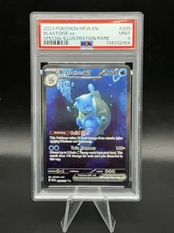 2023 Pokemon MEW EN 151 Blastoise EX Special Illustration Rare #200 PSA 9 MINT - Image 1