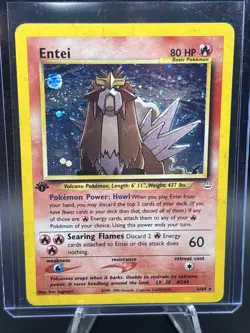 Holo Rare Entei from the Neo Revelation 6/64 Pokemon Card - Image 1