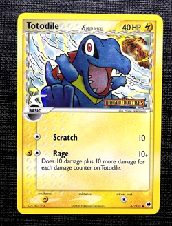 Pokemon Totodile - EX Dragon Frontiers 67/101 Reverse Holo Stamped NM - Image 1