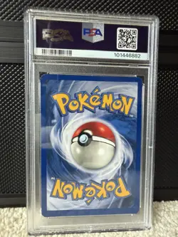 1999 Pokemon TCG Fossil Ditto Halo 3/62 PSA 8 - Image 4