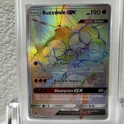 2017 Pokemon S&M Crimson Invasion Buzzwole GX #115 Secret Rare - PSA 9 MINT - Image 3