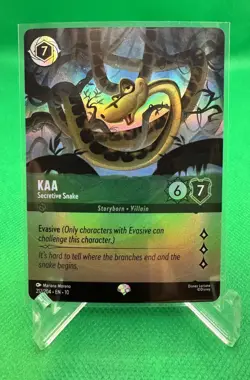 Kaa Secretive Snake Epic 212/204 Foil Whispers in the Well Disney Lorcana 001300 - Image 1