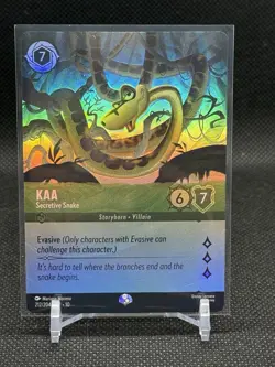 Kaa Secretive Snake Epic 212/204 Foil Whispers in the Well Disney Lorcana - Image 1