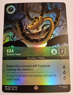 Kaa - Secretive Snake EPIC/FOIL 212/204 | Disney Lorcana Whispers in the Well! - Image 1