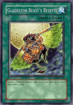 Yugioh! LP Gladiator Beast's Respite - GLAS-EN058 - Rare - Unlimited Edition Lig - Image 1