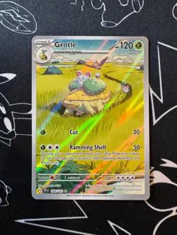 Grotle 164/162 Pokemon TCG S&V Temporal Forces Illustration Rare English - Image 1