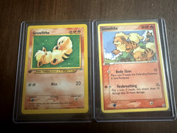 Pokemon Card Growlithe Set 68/105 Neo Destiny 1st Edition + 55/92 Legend Maker - Image 1