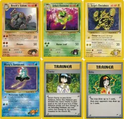 Gym Heroes Holo & Rare Non Holo Pokemon Cards - Image 2