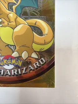 2000 Pokemon Charizard 06 Topps Chrome Variant Big Card!!!!!! - Image 3