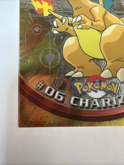 2000 Pokemon Charizard 06 Topps Chrome Variant Big Card!!!!!! - Image 4