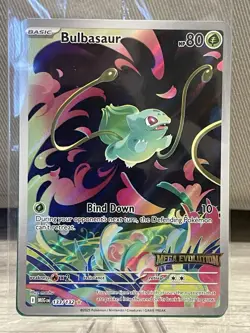 Pokemon TCG Bulbasaur Promo Mega Evolution Stamp 133/132 Sealed New - Image 1