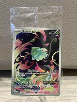 Pokemon TCG Bulbasaur Promo Mega Evolution Stamp 133/132 Sealed New - Image 3