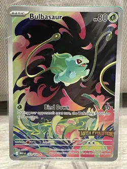 Pokemon TCG Bulbasaur Promo Mega Evolution Stamp 133/132 Sealed New - Image 1