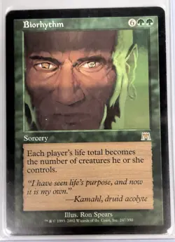 MTG Biorhythm - Onslaught Regular Rare #247 - Image 1