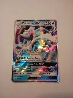 Primarina GX 42/149 Sun & Moon Ultra Rare Holo Pokemon Card NM - Image 1