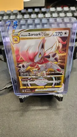 POKEMON TCG Hisuian Zoroark VSTAR (Secret) 213/196 Swsh11: Lost Origin Holo - Image 1
