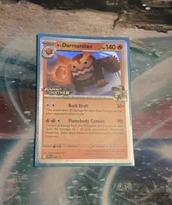 Pokemon Card N's Darmanitan 181 Black Star Promo Journey Together Near Mint - Image 1