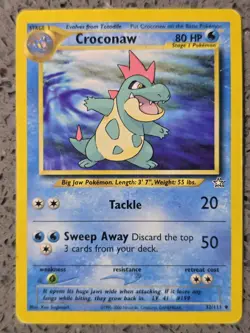 Pokemon - Croconaw - 32/111 - Neo Genesis - Uncommon - MP - Image 1