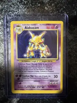 Pokemon TCG Alakazam Base Set 1/102 Holo 1999-2000 Wizards Base Set Copyright... - Image 1