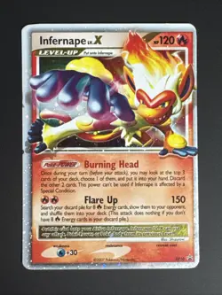 Infernape LV.X DP10 Holo Diamond and Pearl Black Star Promo Pokemon TCG - Image 1