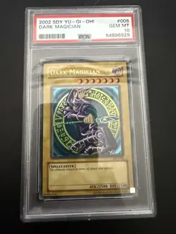 2002 YU-GI-OH! STARTER DECK: YUGI #006 DARK MAGICIAN PSA 10 - Image 1