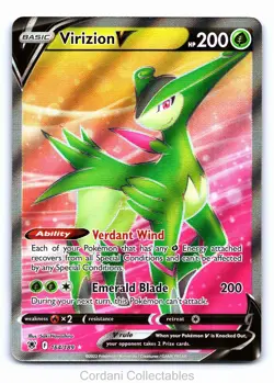 Virizion V 164/189 - Astral Radiance - Pokemon Card - Near Mint - Image 1