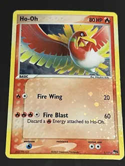 Ho-Oh 1/17 - HOLO BLEED - Nice Swirls - Pop Series 5 - Pokemon TCG - MP - Image 1