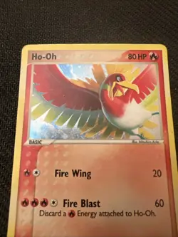 2007 Pokemon Ho-Oh 1/17 POP Series 5 Holo Rare MP - Image 2