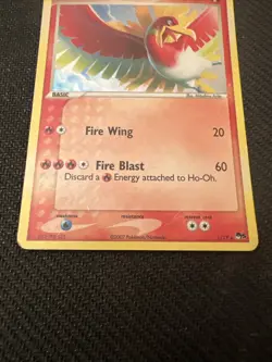 2007 Pokemon Ho-Oh 1/17 POP Series 5 Holo Rare MP - Image 3