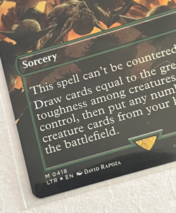 MTG Last March of the Ents - Borderless Foil - The Lord of the Rings - #418 - Image 3
