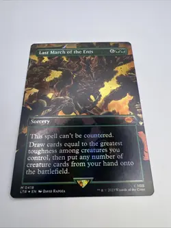 Last March of the Ents (Borderless) FOIL The Lord of the Rings MINT - Image 1