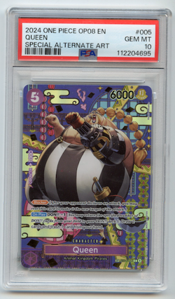 2024 One Piece Op08 Two Legends #005 Queen Special Alternate Art PSA 10 - Image 1