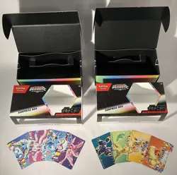 2x EMPTY Pokemon Scarlet & Violet Prismatic Evolutions Surprise Box w/dividers - Image 1