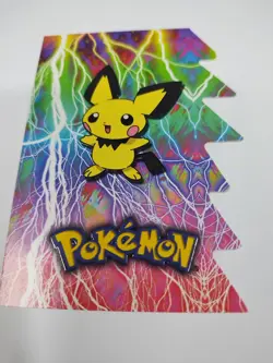 2001 Topps Pokemon Topps Johto League Champions Die Cut Embossed #4 Pichu - Image 1