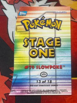 Topps 2001 Pokemon Johto League Champions Slowpoke #79 Die Cut #13 - Image 2