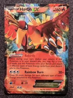Ho-Oh EX 22/124 Ultra Rare Holo Pokemon Card Lightly Played - Image 1